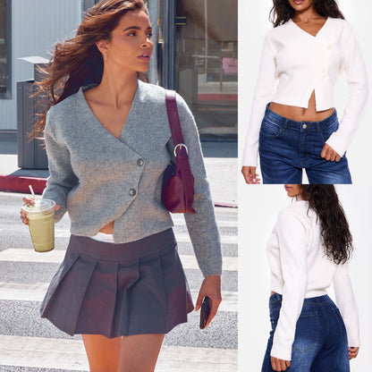 Women's Top Button Cardigan Sweater - 16th Avenue