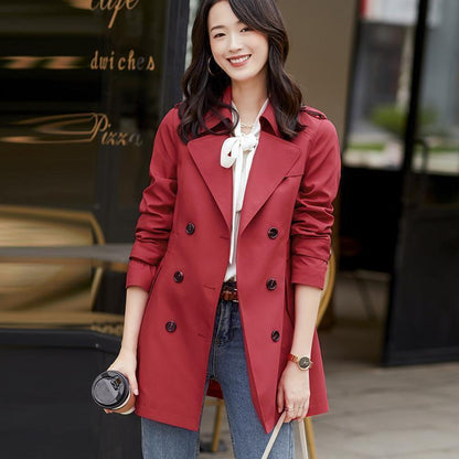 Ladies New Double Breasted Short Coat - 16th Avenue