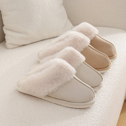 Winter Warm Plush Home Fur Slippers Women/Couple Soft lined - 16th Avenue
