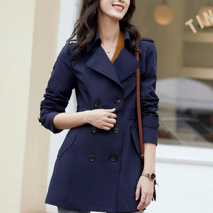 Ladies New Double Breasted Short Coat - 16th Avenue