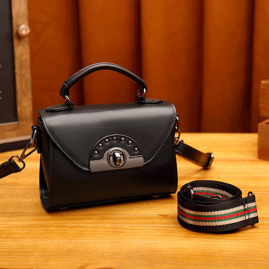 SMART SWWY Women Genuine Leather Mini Vintage Shoulder Bag
