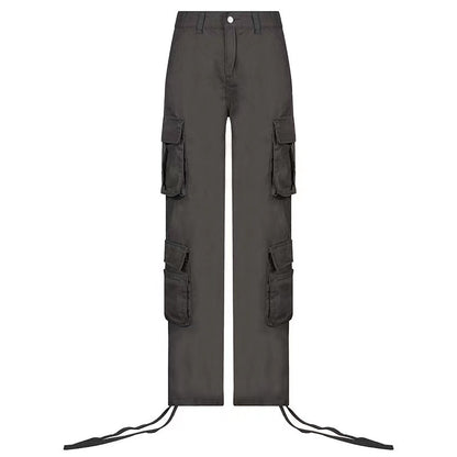 Street Hip-hop Cargo Pants Low Waist With Pockets - 16th Avenue