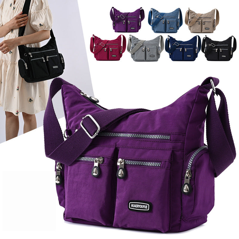 Women Shoulder Multiple Pockets Waterproof Crossbody Bag