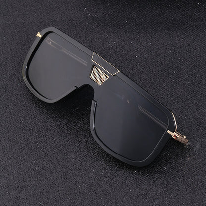 Retro Square European And American Large Frame Sunglasses - 16th Avenue