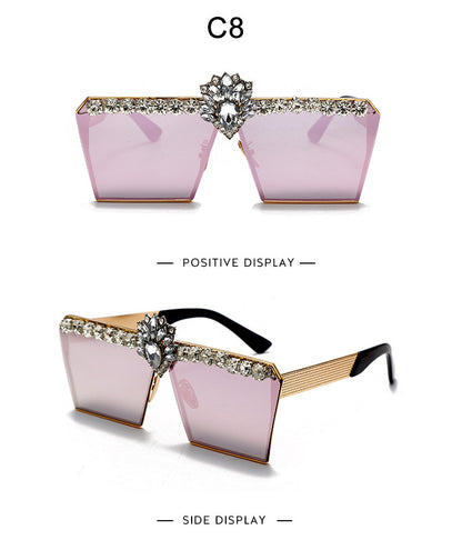 Ladies Fashion Square Sunglasses - 16th Avenue