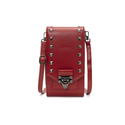 Rivet Design Shoulder Mobile Phone Crossbody Bag - 16th Avenue