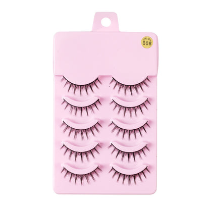 5 Pairs Manga Lashes New Arrival Anime Cosplay Natural Wispy Korean Makeup Artificial False Eyelashes - 16th Avenue