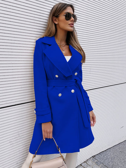 Autumn And Winter Woolen Women's Coat