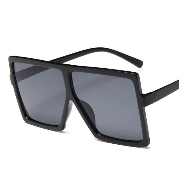 Square Oversized Women's Sunglasses Brand Designer