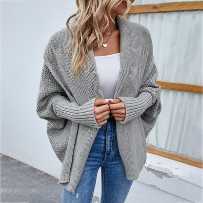 Loose Knitted Large Lapel Cardigan Autumn And Winter Fashion Sweater For Women - 16th Avenue