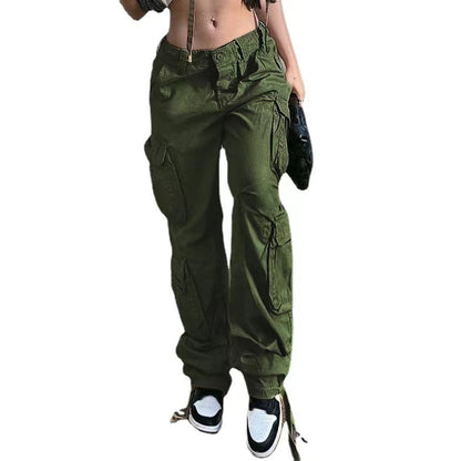Street Hip-hop Cargo Pants Low Waist With Pockets - 16th Avenue