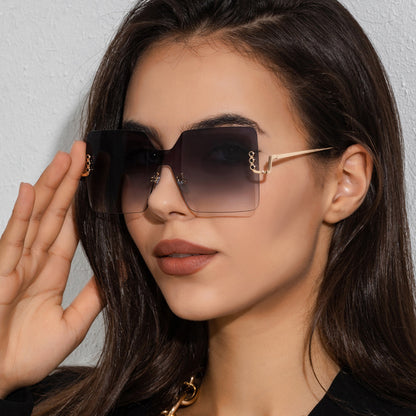 New Large Frame Square Sunglasses For Women - 16th Avenue