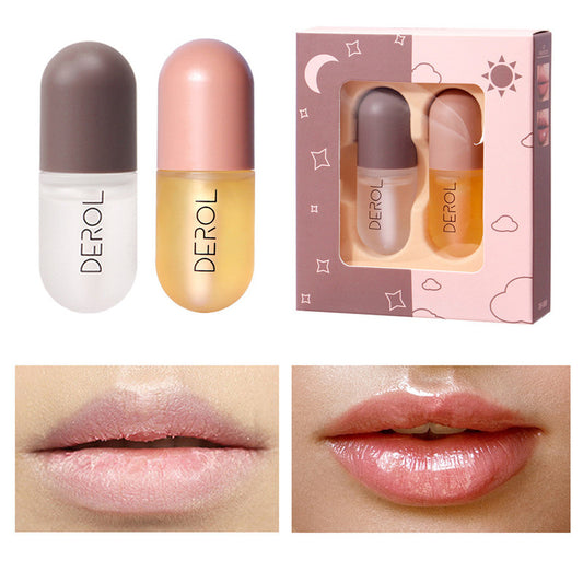 Day Night Instant Lip Volume Plumper Oil Clear Cosmetic