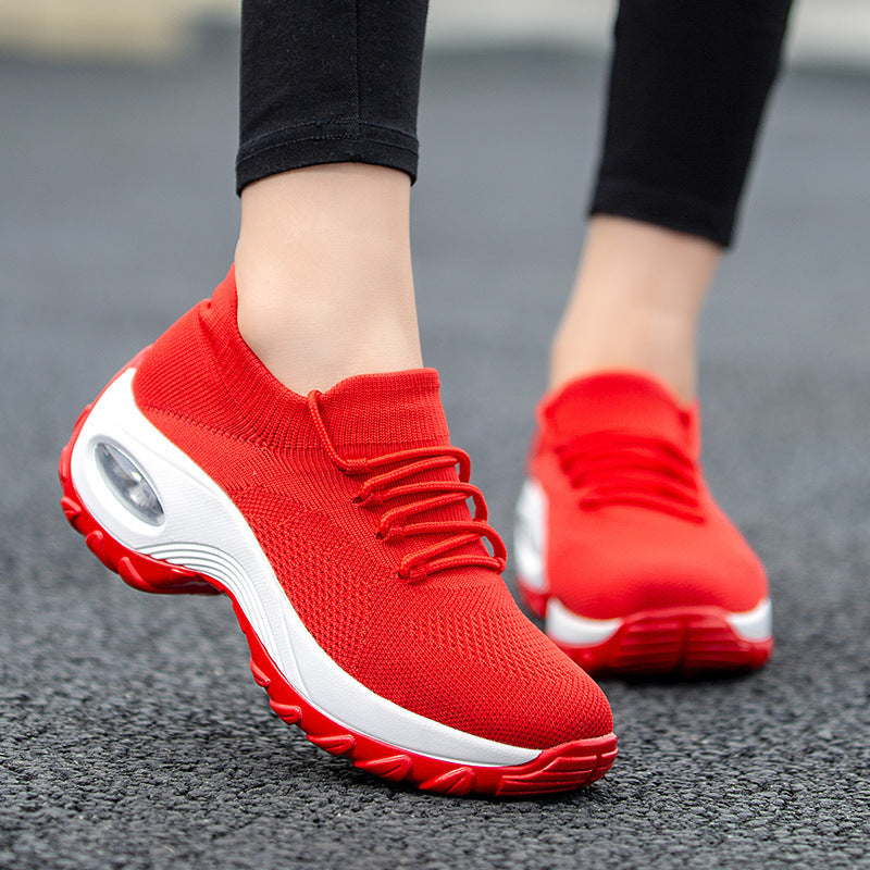 Women's Sports flying knit socks shoes