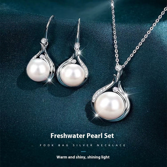 S925 Silver Natural Freshwater Luxury Pearl Necklace