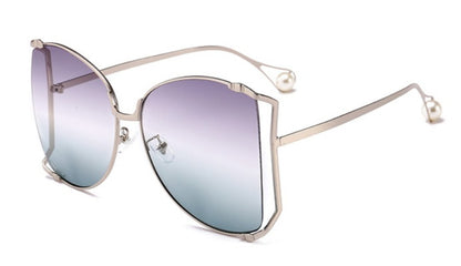 Metal Frame Fashion Square Sunglasses - 16th Avenue