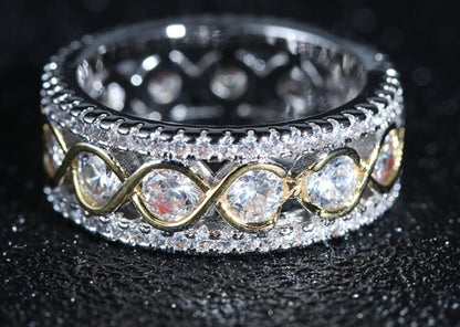 Elegant Female Zircon Stone Ring Finger Ring - 16th Avenue