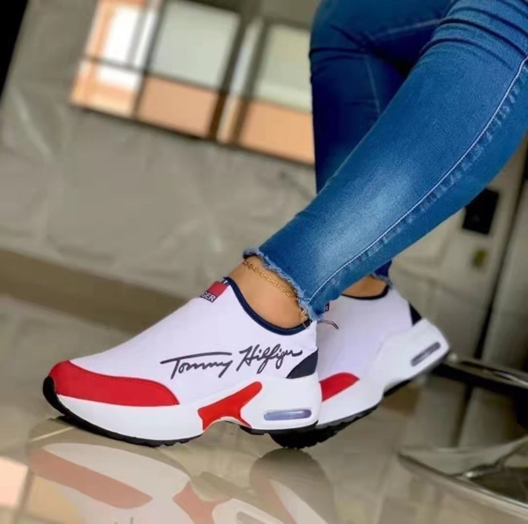 Air Cushion Lazy Dad Slip-on Sneakers For Women