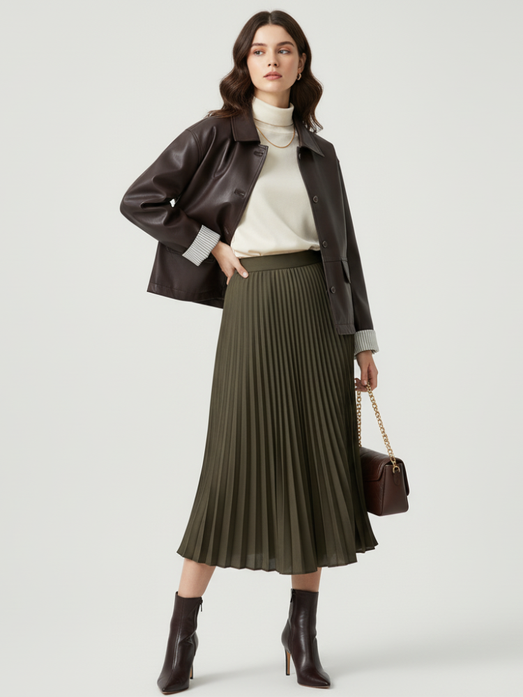 BYMANYC ® New York Retro PU Leather Jacket for Women, Brooklyn Heights, BYMANYC New York. - Women's Fashion - Women's Clothing - Jackets & Coats - Jackets