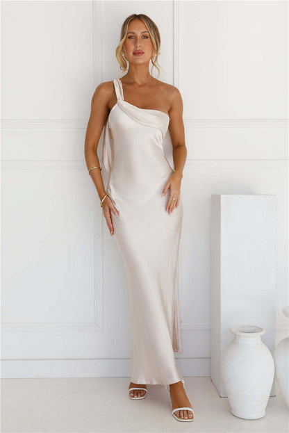 BYMANYC ® New York Strapless Satin Slit Long Dress for Women, Upper East Side, BYMANYC New York. - Women's Fashion - Women's Clothing - Dress - Half-Sleeve Dress
