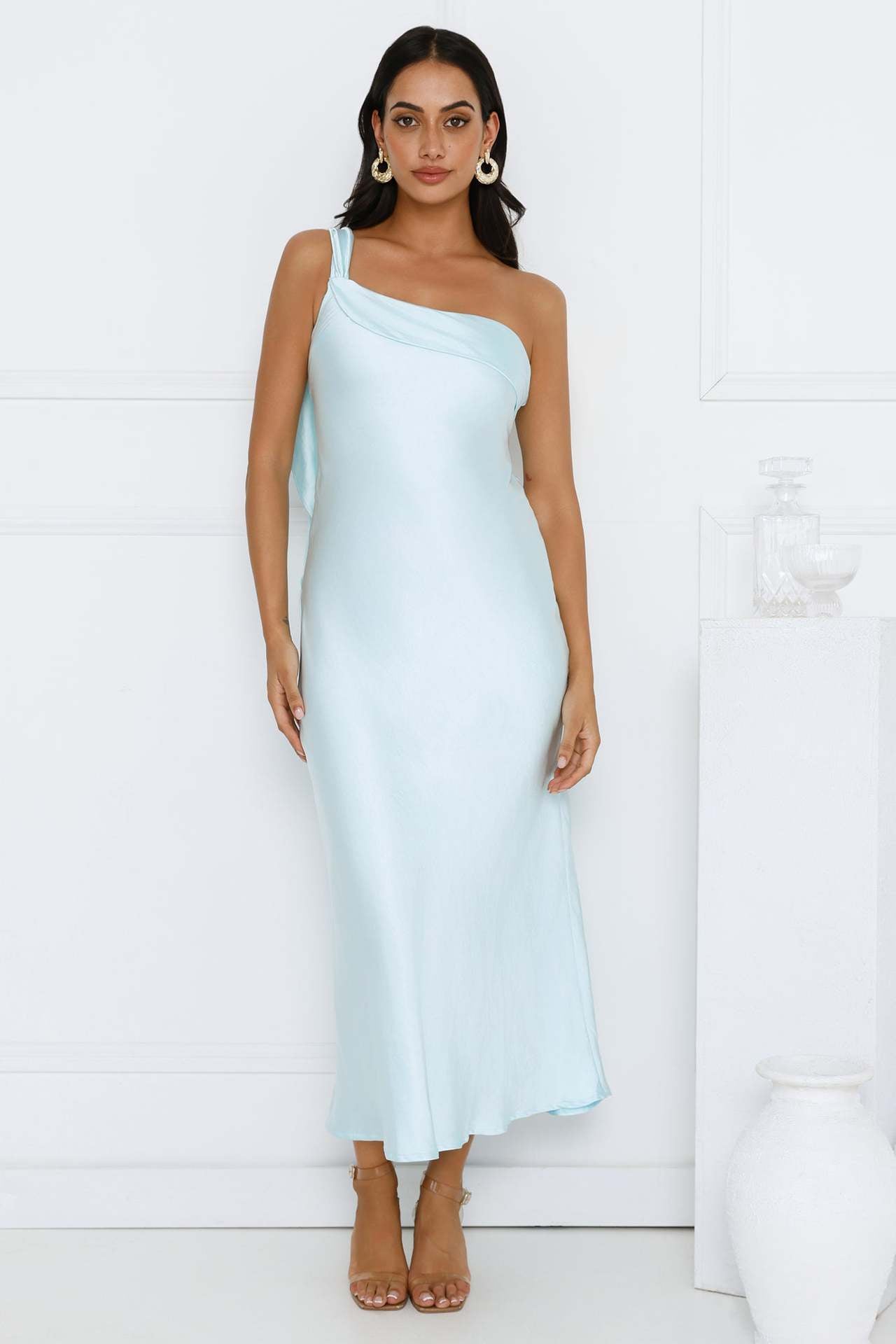 BYMANYC ® New York Strapless Satin Slit Long Dress for Women, Upper East Side, BYMANYC New York. - Women's Fashion - Women's Clothing - Dress - Half-Sleeve Dress