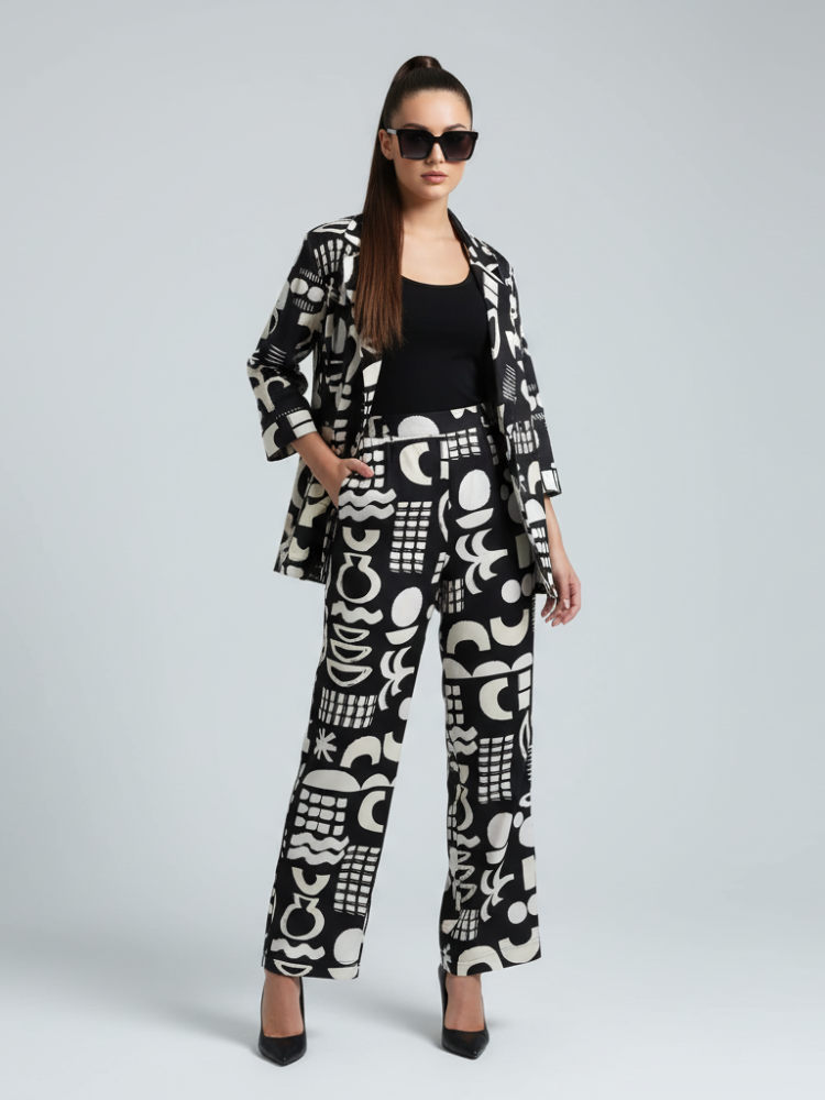 BYMANYC ® New York Watercolor Suit Set, Tribeca | BYMANYC ® New York - Women's Fashion - Women's Clothing - Suits & Sets - Pant Suits