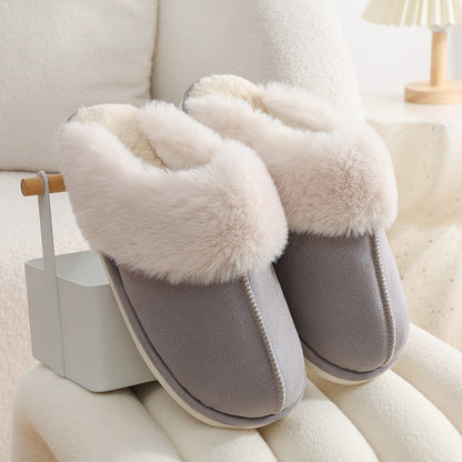 Winter Warm Plush Home Fur Slippers Women/Couple Soft lined - 16th Avenue