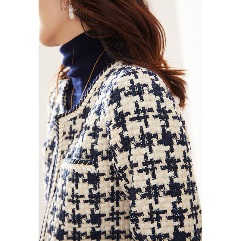 Houndstooth Small Fragrance Women's Jacket