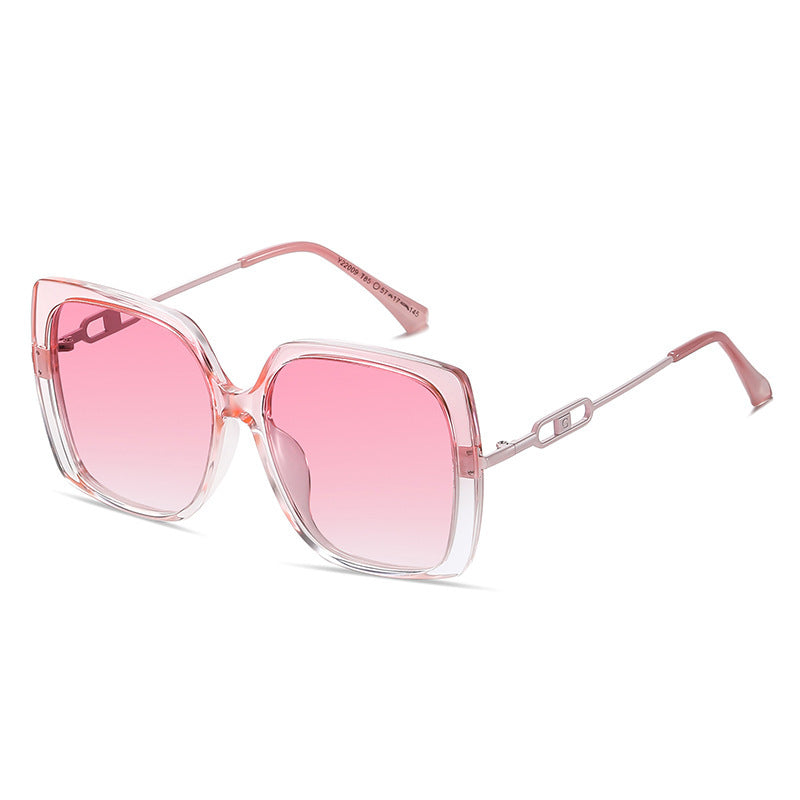 Large Metal Framed Driving Polarized Sunglasses