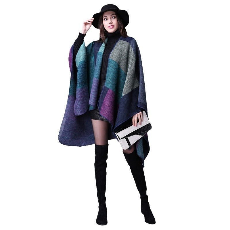 Fashion Autumn And Winter Versatile Lattice Ladies Travel Shawl Scarf