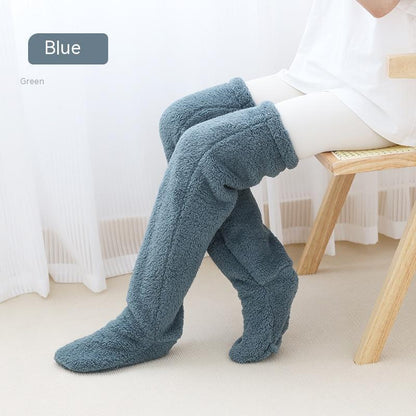 Over Knee High Fuzzy Long Fall Winter Indoor Socks