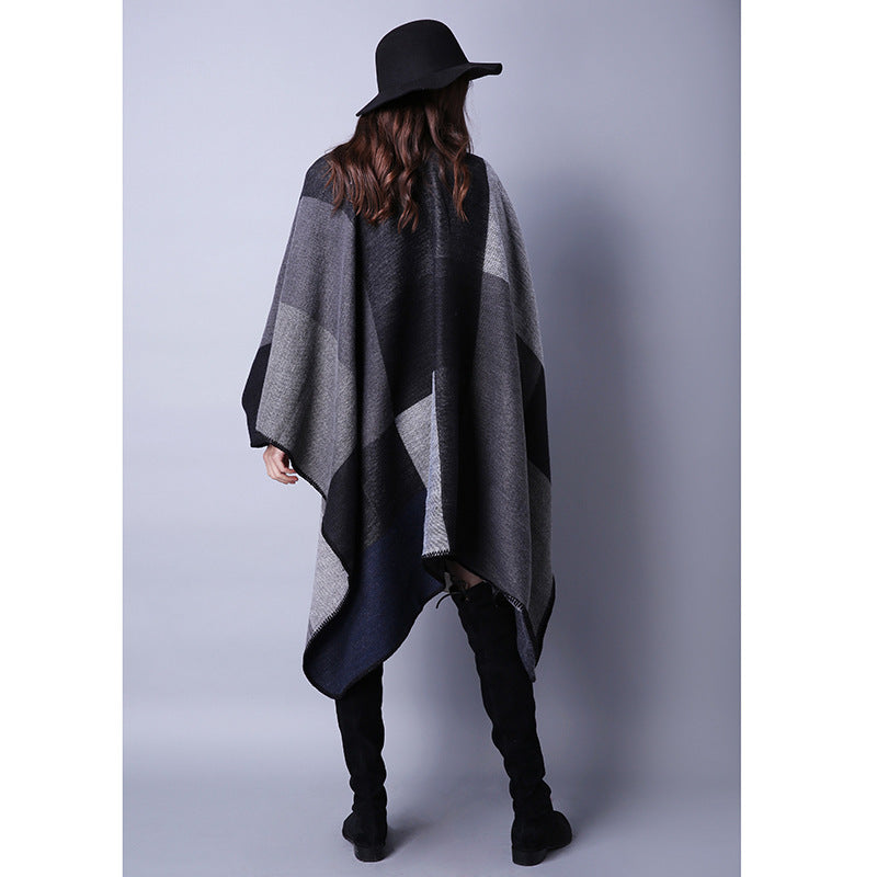 Fashion Autumn And Winter Versatile Lattice Ladies Travel Shawl Scarf