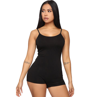 Women's Skinny Athleisure Suspender Jumpsuit - 16th Avenue
