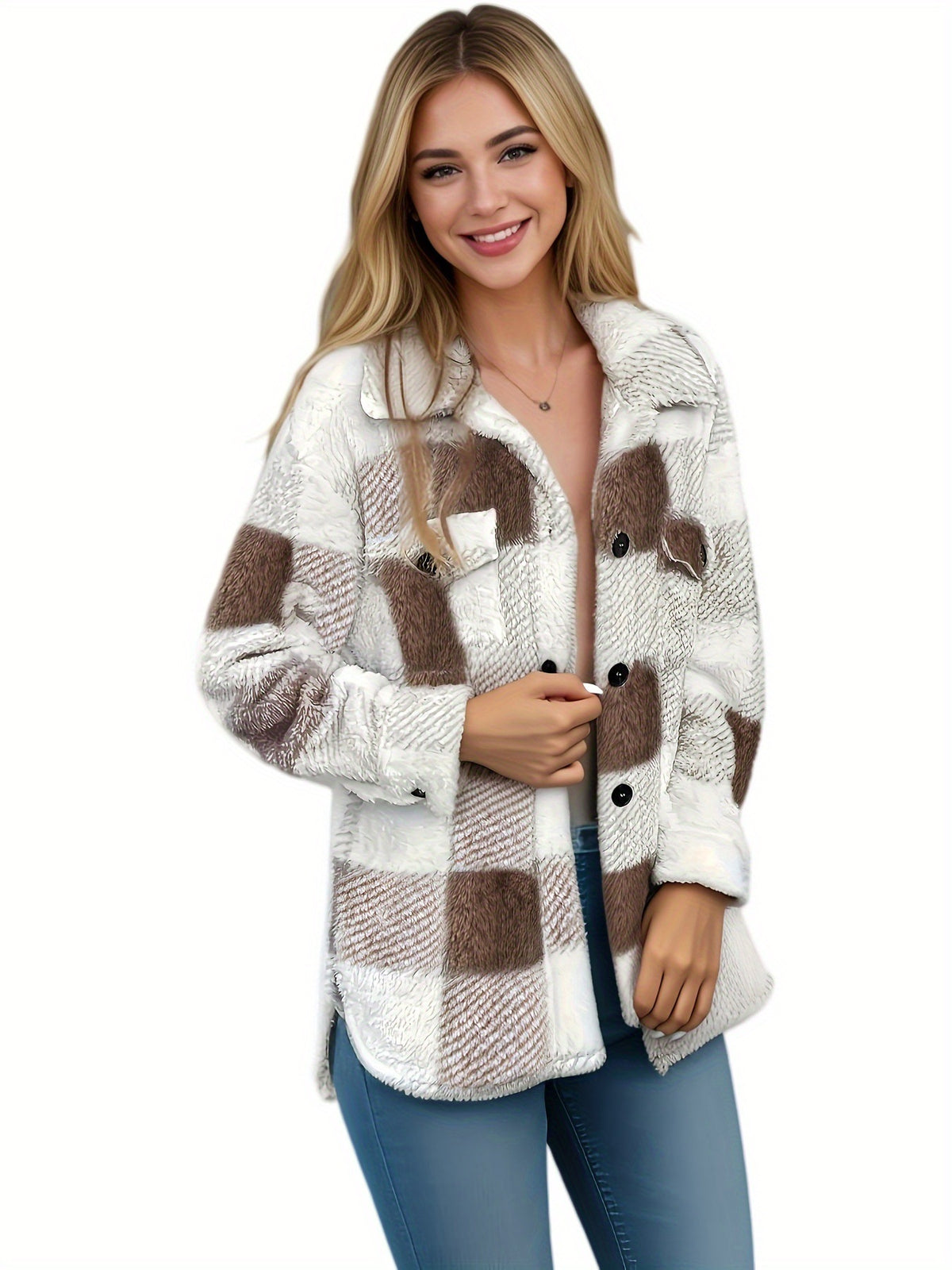 16th Avenue High Elastic Plush Fall Winter Jacket - Women's Fashion - Women's Clothing - Jackets & Coats - Down Coats