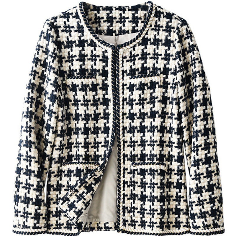 Houndstooth Small Fragrance Women's Jacket
