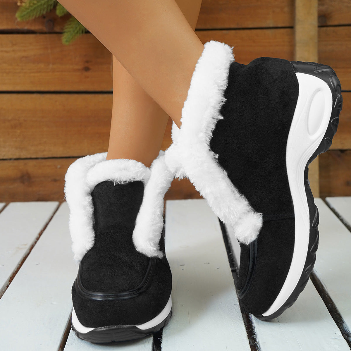 Women's Air-cushion Sole Fashion Snow Boots