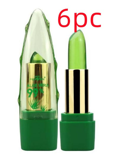 Aloe Vera Gel Color Changing Lipstick Gloss Anti-drying Desalination Lip Balm