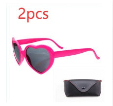 Heart-shaped Lights Become Love Special Effects Sunglasses - 16th Avenue