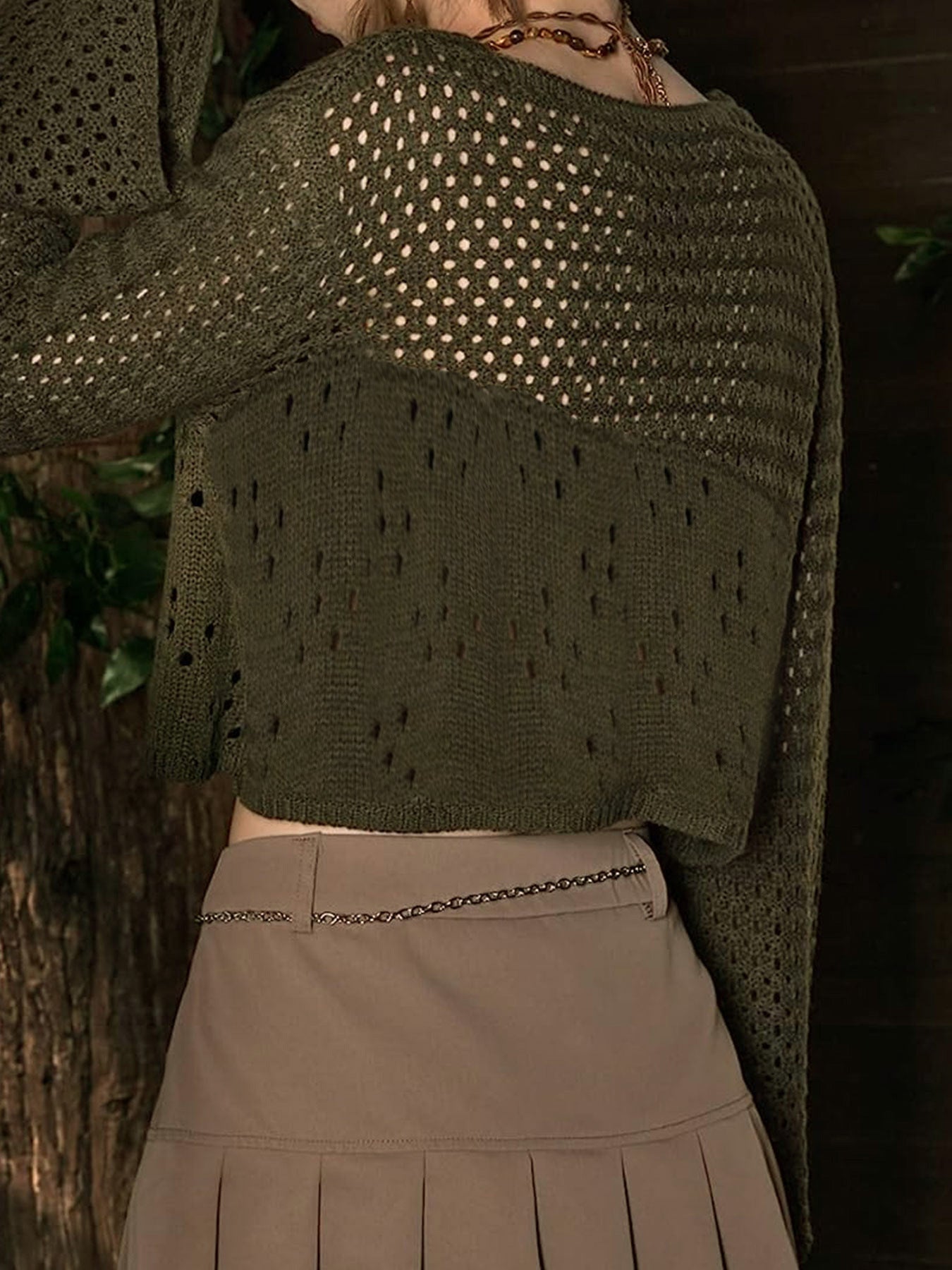 16th Avenue Womens Knit Bell Sleeve Cardigan - Women's Clothing