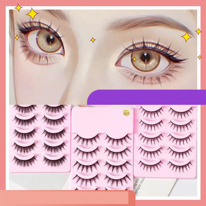 5 Pairs Manga Lashes New Arrival Anime Cosplay Natural Wispy Korean Makeup Artificial False Eyelashes - 16th Avenue