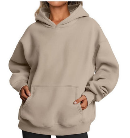 Women's Oversized Fleece Loose Hoodie - 16th Avenue