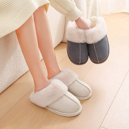 Winter Warm Plush Home Fur Slippers Women/Couple Soft lined - 16th Avenue