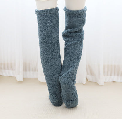Over Knee High Fuzzy Long Fall Winter Indoor Socks