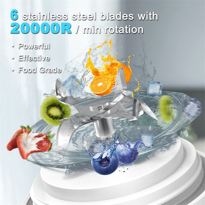 6 Blade Mini Portable Blender Juicer - 16th Avenue