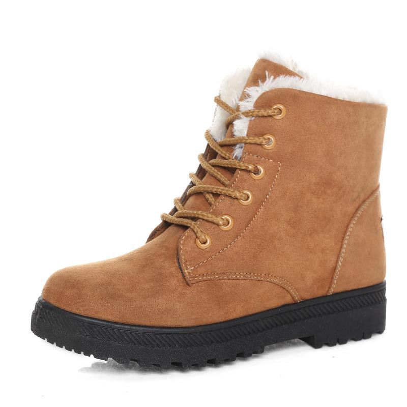 Winter Snow Boots With Warm Plush Ankle
