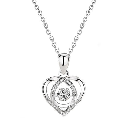 Women's Beating Heart Korean-style Valentine's Day Gift Pendant Necklace - 16th Avenue