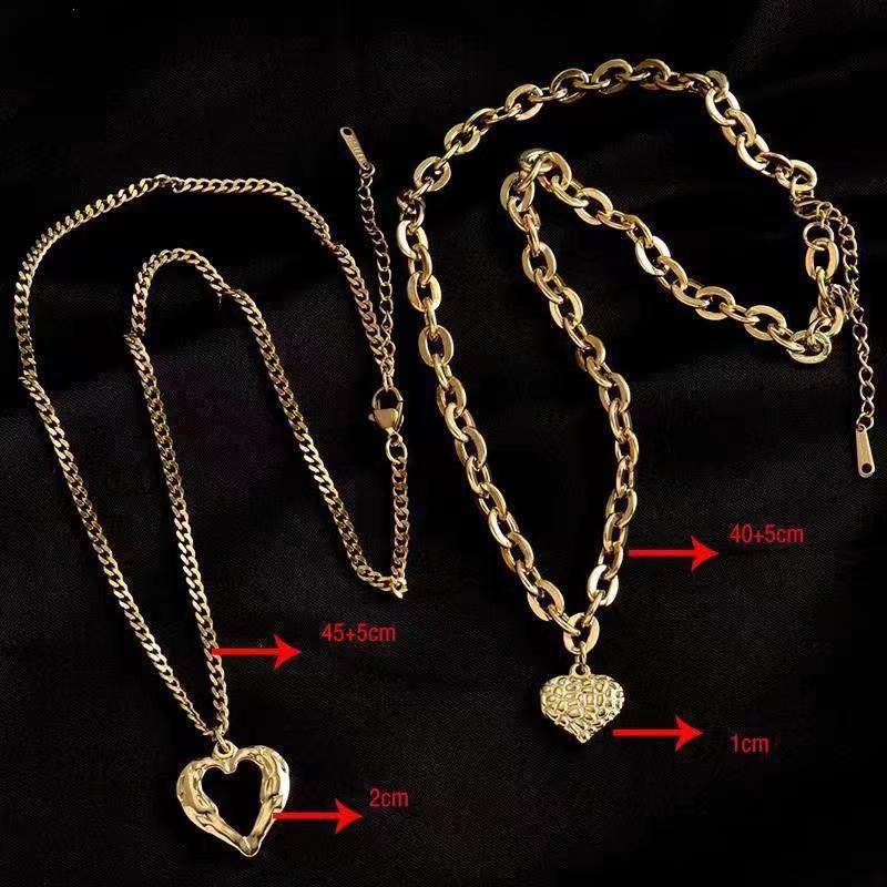 Titanium Steel Angel Wings Love Necklace With Irregular Folds - 16th Avenue