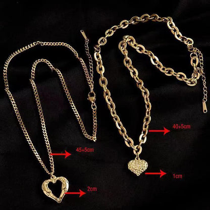 Titanium Steel Angel Wings Love Necklace With Irregular Folds - 16th Avenue