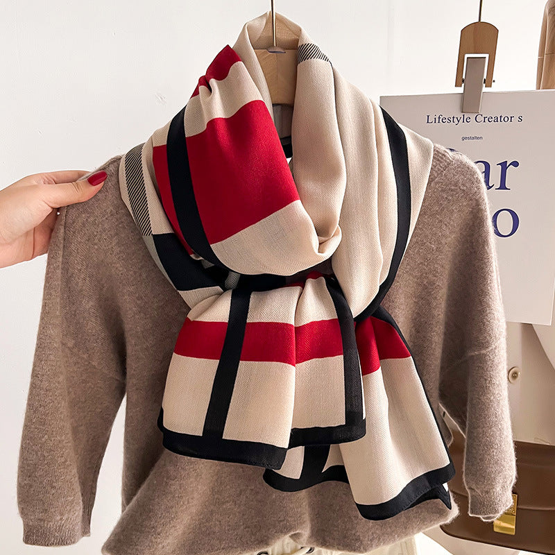 Women's Autumn And Winter Talma Warm Scarf Scarf
