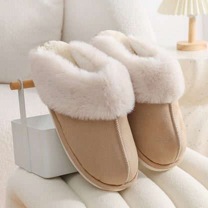 Winter Warm Plush Home Fur Slippers Women/Couple Soft lined - 16th Avenue